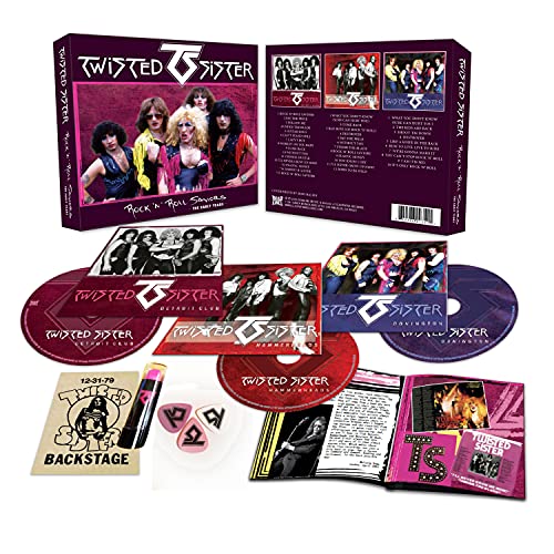 Twisted Sister “Rock ‘N Roll Saviors” CD box set with multiple discs.