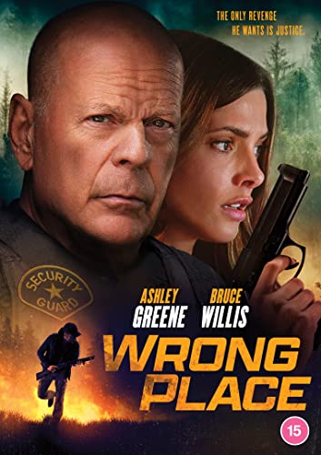 DVD cover for "Wrong Place" featuring Bruce Willis and Ashley Greene.