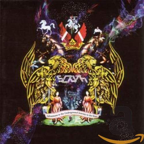 CD cover for "South - Adventures In The Underground" with ornate gold imagery.