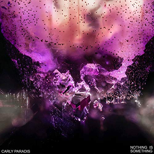 Abstract purple and black album cover with shattered crystal imagery.