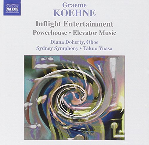 CD cover for Graeme Koehne’s “Inflight Entertainment” with abstract swirl art.