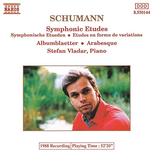 CD cover for Robert Schumann’s Symphonic Etudes featuring pianist Stefan Vladar.