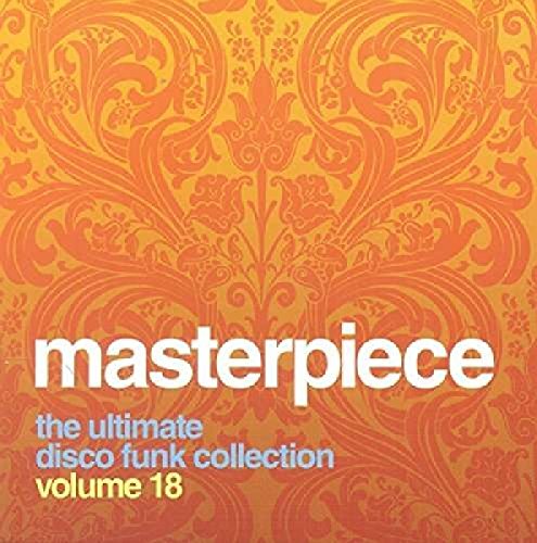 CD cover for “Masterpiece: The Ultimate Disc,” orange floral pattern.