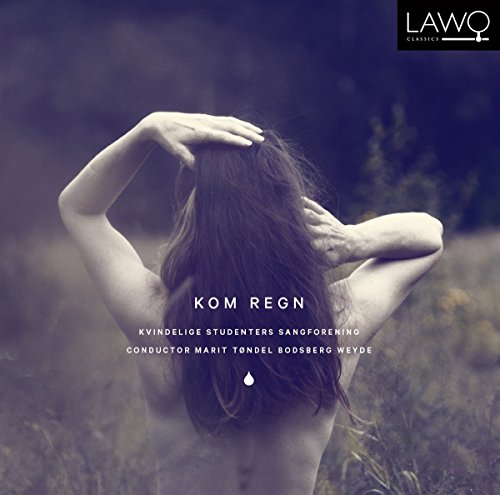 CD cover: woman with raised arms in a rainy field.