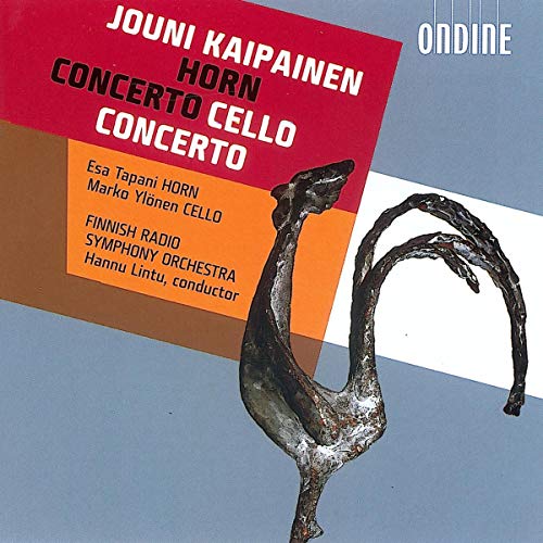 CD cover for Jouni Kaipainen’s Horn and Cello Concertos.