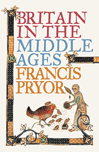 Book cover: “Britain in the Middle Ages” with medieval illumination.