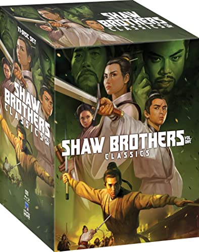 Shaw Brothers Classics Vol. 1 Blu-ray box set with martial arts imagery.