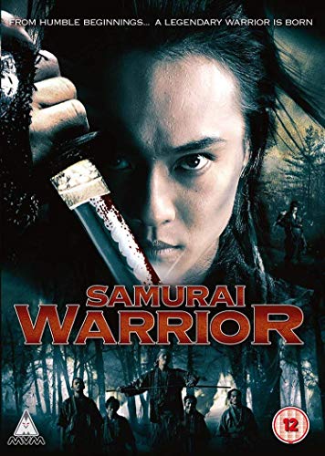 DVD cover for "Samurai Warrior" featuring a warrior with a bloodied sword.