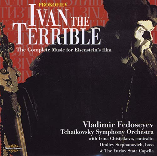 CD cover for Prokofiev’s “Ivan the Terrible” film music, featuring a portrait.