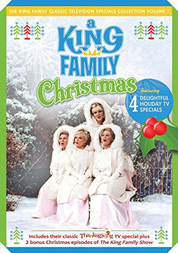 DVD cover for "King Family Christmas" featuring a group in winter attire.