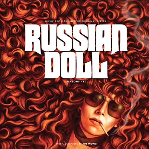 “Russian Doll” soundtrack vinyl cover with swirling hair and a woman smoking.