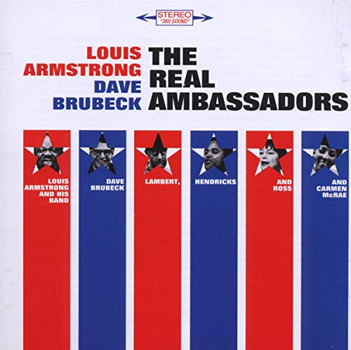 CD cover for "The Real Ambassadors" featuring portraits and stars & stripes.