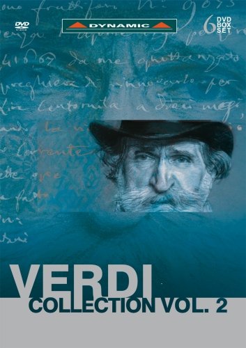 DVD cover for "Verdi Collection Vol. 2" featuring a portrait of Giuseppe Verdi.