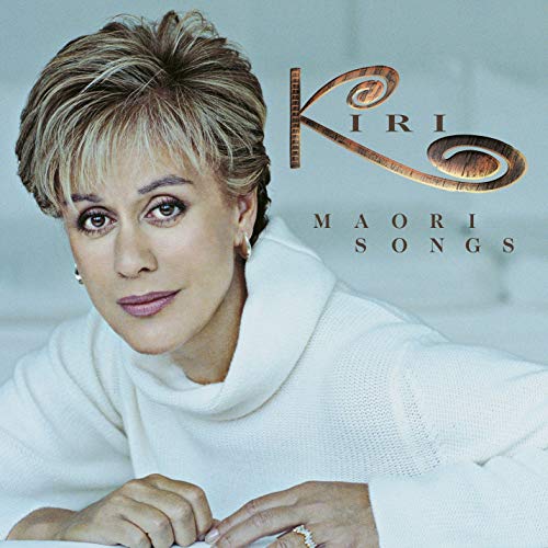Kiri Te Kanawa portrait on album cover for "Maori Songs.