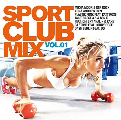 CD cover for “Sport Club Mix Vol. 1” featuring a woman exercising.