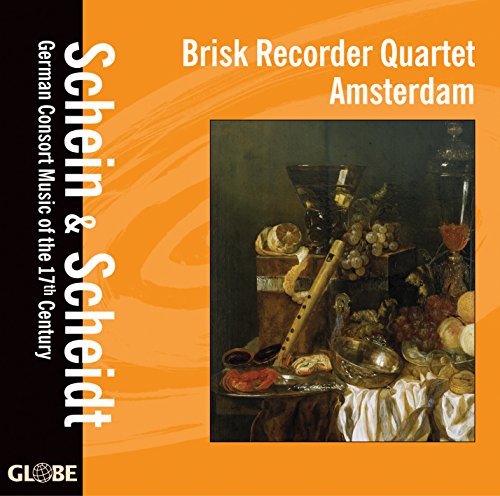 CD cover: painting of a still life with fruit and a recorder.