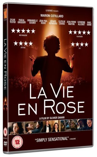 DVD cover for “La Vie En Rose” featuring Édith Piaf in silhouette.