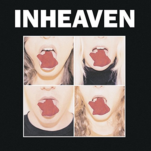 Album cover: four portraits of people sticking out their tongues.