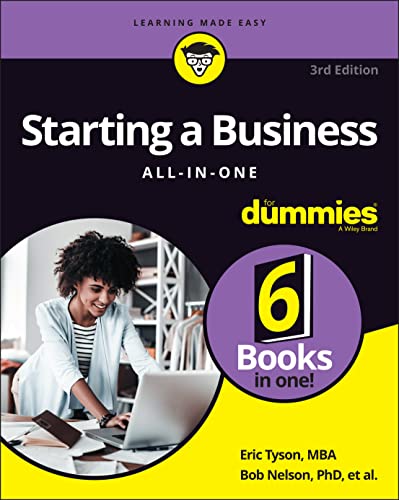 Book cover with business graphics, likely featuring a for dummies logo and title text.