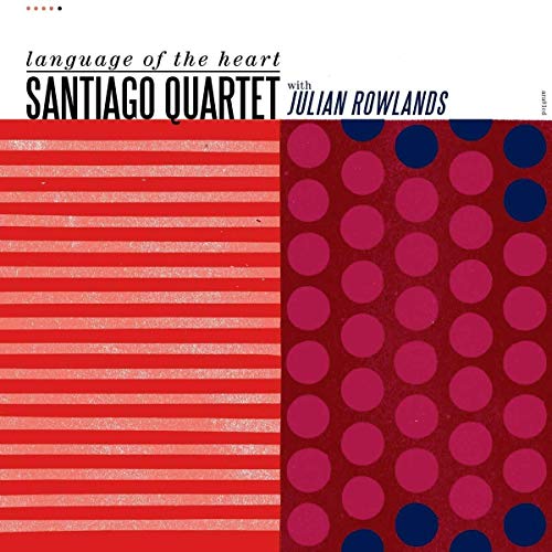 CD cover with red and pink polka dots and striped background.