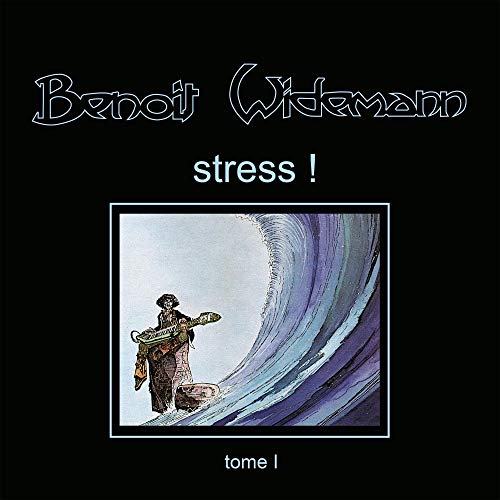 Album cover featuring a person playing a keyboard in front of a large wave.