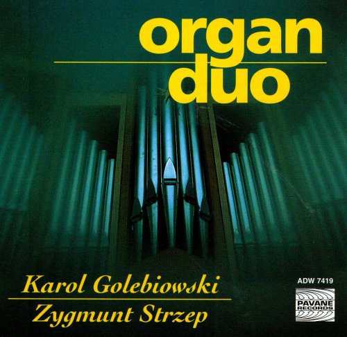 CD cover: organ pipes with "organ duo" text and composer names.
