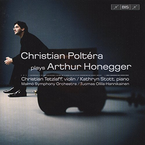 CD cover featuring cellist Christian Poltéra in profile, dark background.