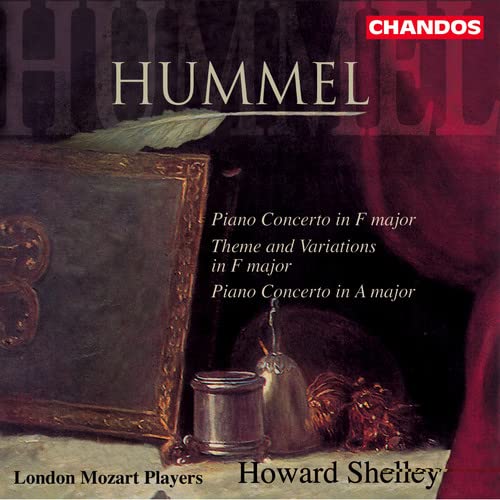 CD cover for Hummel piano concertos, featuring a still life painting.