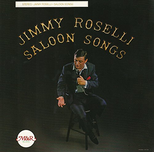 Jimmy Roselli album cover: singer on stool, dark background, gold lettering.