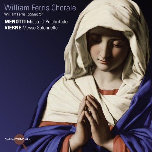 CD cover featuring a painting of the Virgin Mary in blue robes.