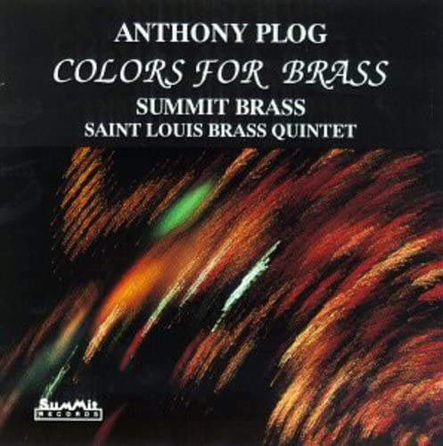 CD cover for "Colors For Brass" by Summit Brass, abstract design.