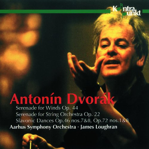 CD cover featuring composer Antonín Dvořák and orchestra musicians.