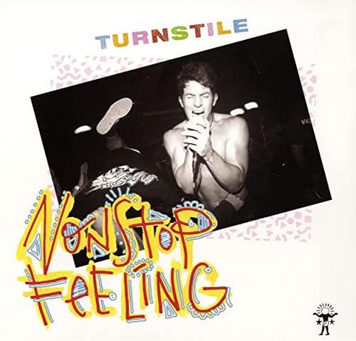 Turnstile “Nonstop Feeling” vinyl record cover with a black and white photo.