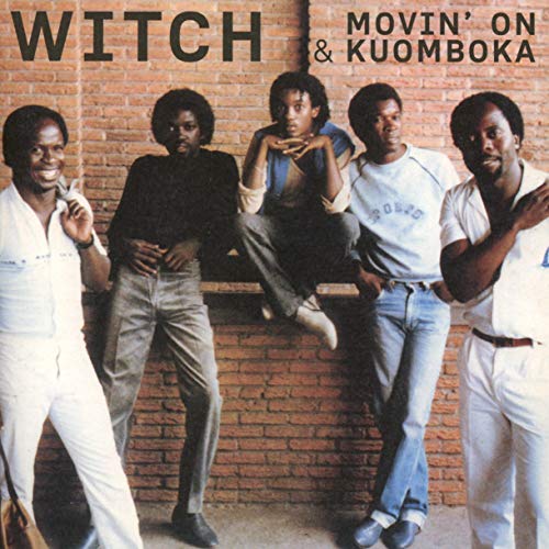 CD cover for Witch’s “Movin’ On / Kuomboka” featuring four Black men.