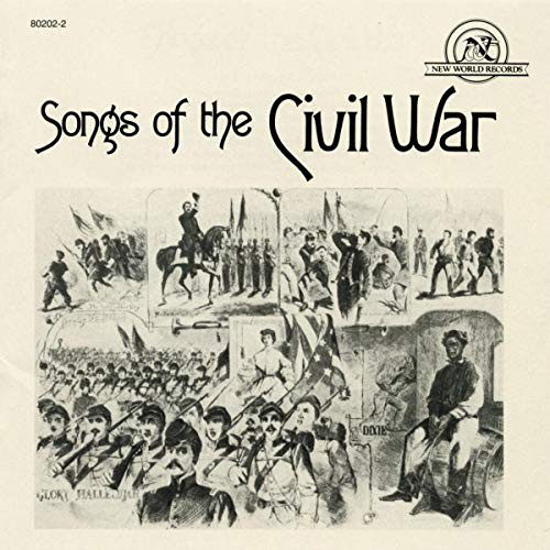 CD cover for “Songs of the Civil War” with historical illustrations.