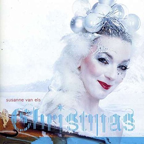 CD cover: woman with winter makeup and ornaments, titled "Christmas".