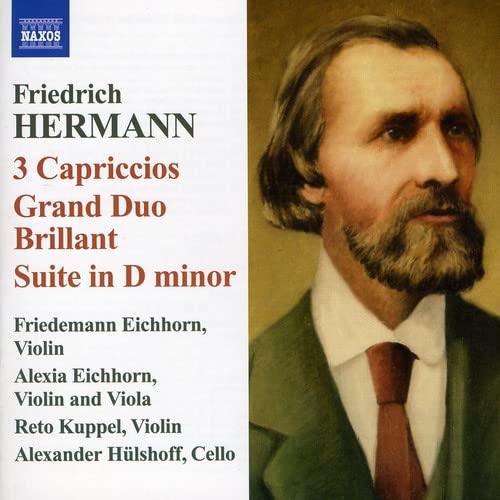 CD cover featuring a portrait of Friedrich Hermann, a bearded man.