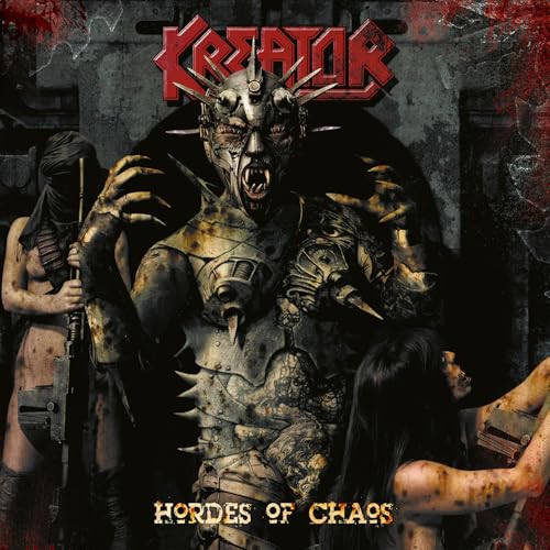 Dark album cover featuring a monstrous figure and distressed figures.
