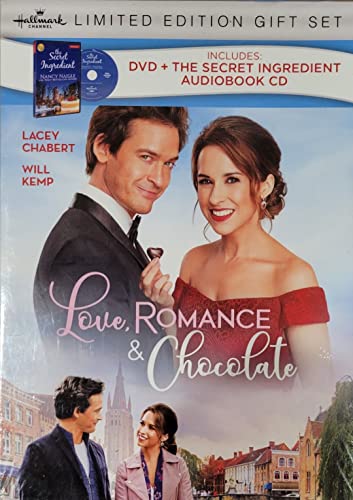 DVD cover for "Love, Romance & Chocolate" featuring two smiling actors.