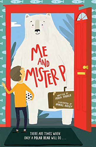 Book cover: a child and large polar bear stand in a doorway.