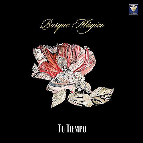 Vinyl record cover: "Bosque Magico" with a large floral illustration.