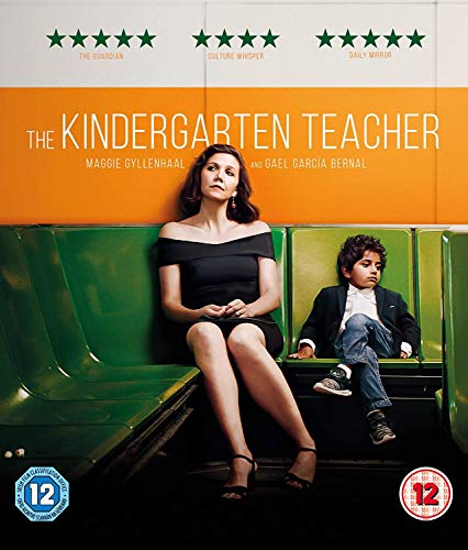 DVD cover for "The Kindergarten Teacher" featuring Maggie Gyllenhaal and a young boy.