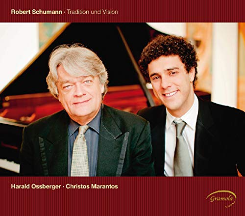 CD cover featuring two smiling men and a grand piano.