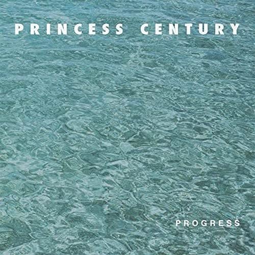 Album cover for “Progress” by Princess Century, featuring textured blue water.