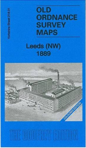 1889 Ordnance Survey map cover of Leeds (NW), Yorkshire, with factory illustration.