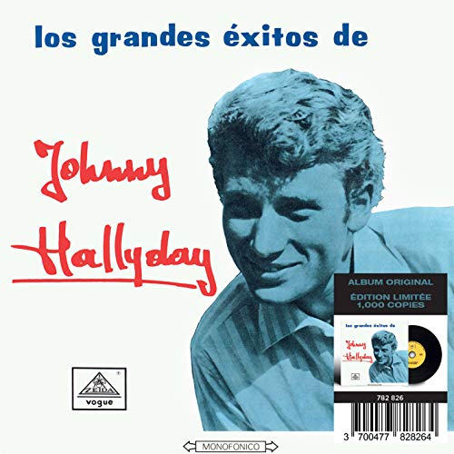Johnny Hallyday CD cover featuring a portrait and red script text.