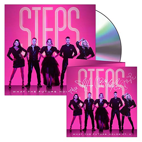 Signed “What the Future Holds Pt. 2” Steps CD with band image.