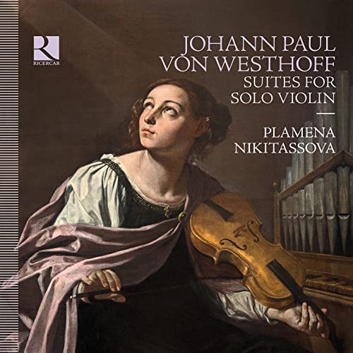 CD cover featuring a painting of a woman with a violin.