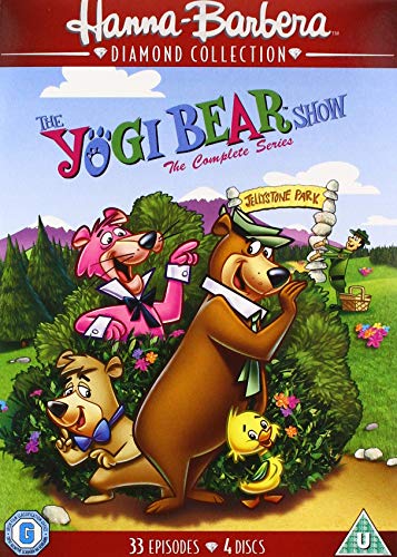 DVD cover art featuring Yogi Bear, Boo-Boo, Cindy Bear, and Ranger Smith in Jellystone Park.