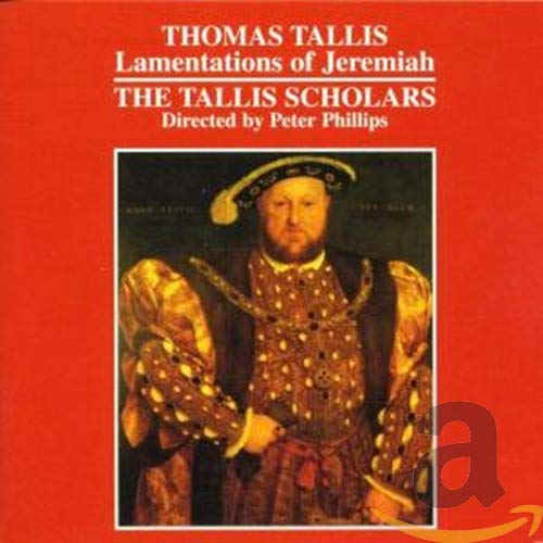 CD cover: portrait of a man in regal attire, red background.